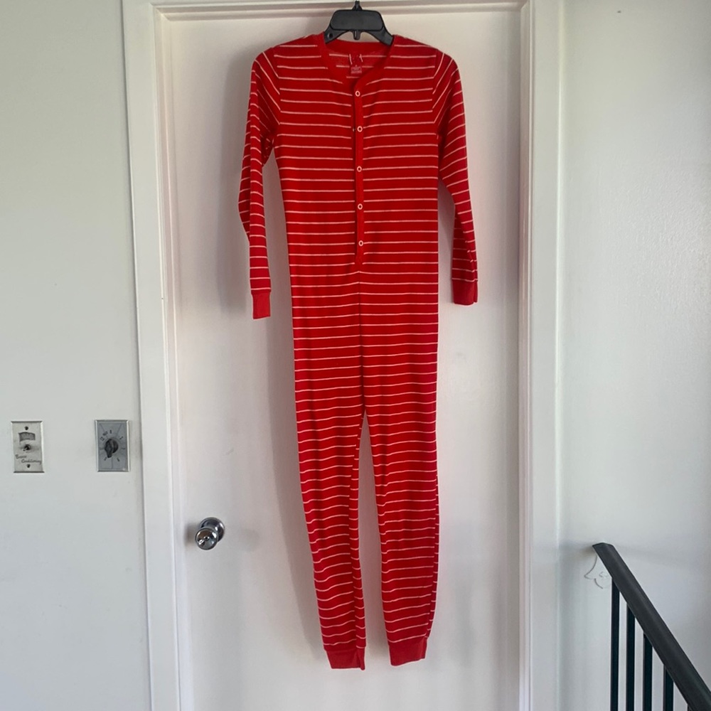 Red and white striped long John’s